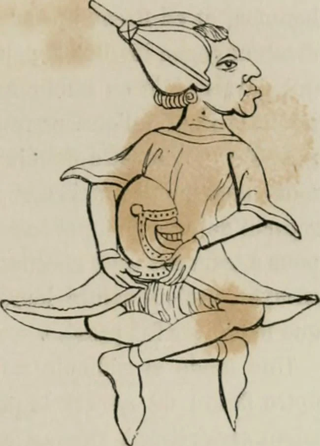 An illustration from Histoire de la caricature et du grotesque dans la littérature et dans l'art, 1875, leaf 134