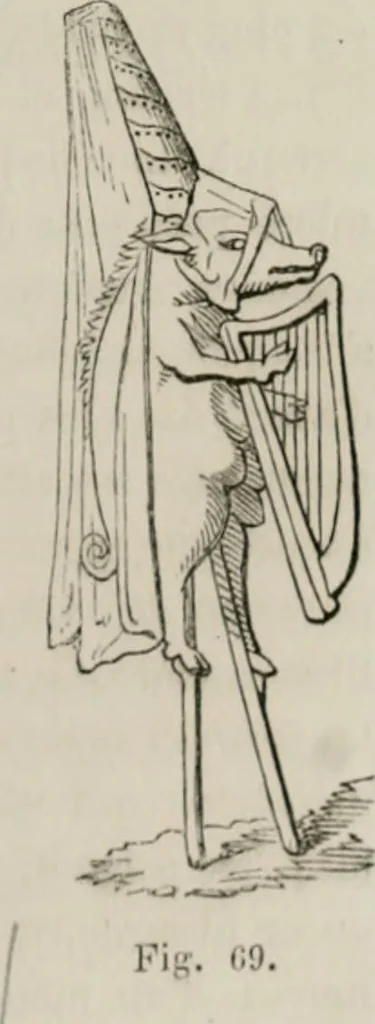 An illustration from Histoire de la caricature et du grotesque dans la littérature et dans l'art, 1875, leaf 134