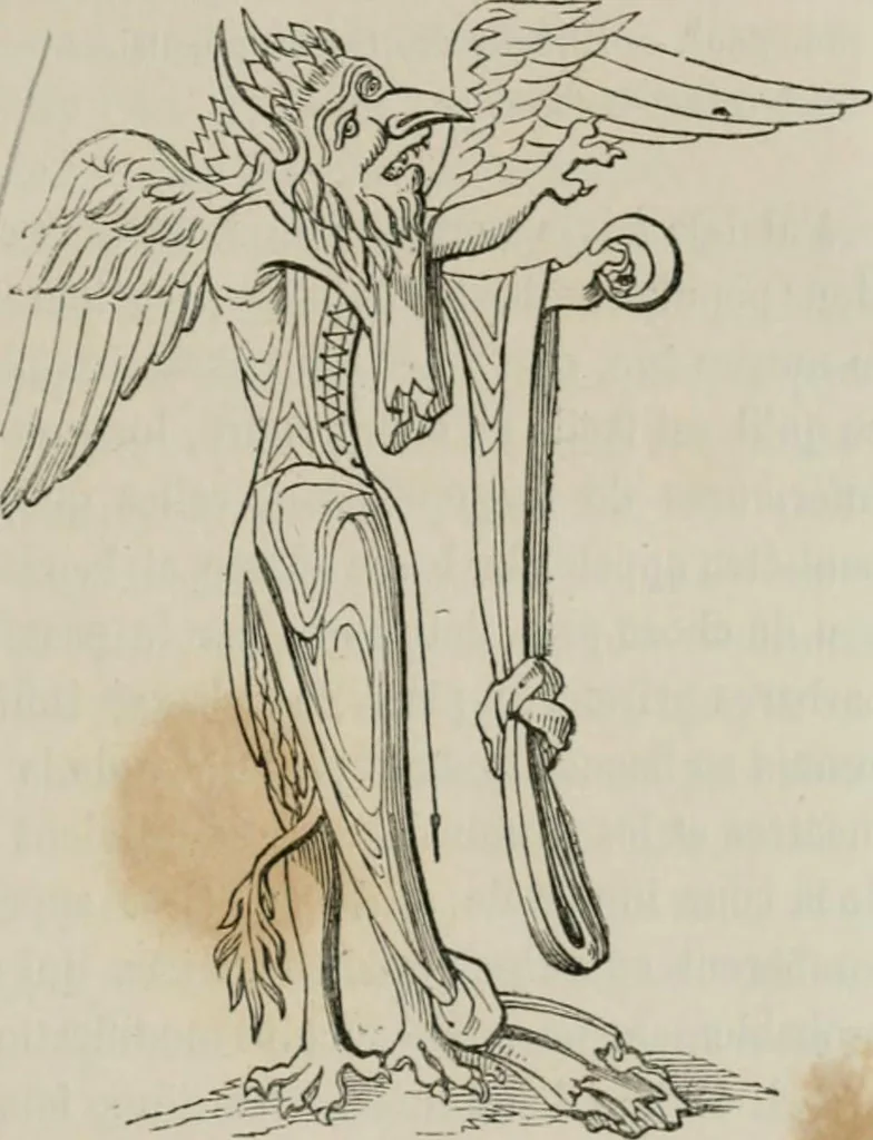 An illustration from Histoire de la caricature et du grotesque dans la littérature et dans l'art, 1875, leaf 136