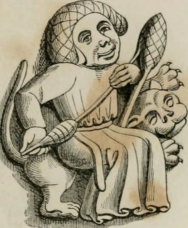 An illustration from Histoire de la caricature et du grotesque dans la littérature et dans l'art, 1875, leaf 150