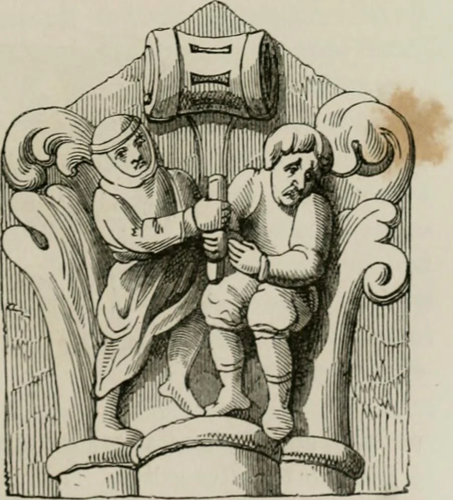 An illustration from Histoire de la caricature et du grotesque dans la littérature et dans l'art, 1875, leaf 152
