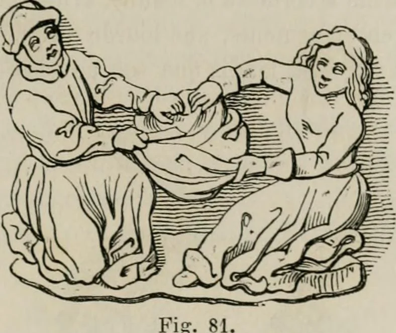 An illustration from Histoire de la caricature et du grotesque dans la littérature et dans l'art, 1875, leaf 156