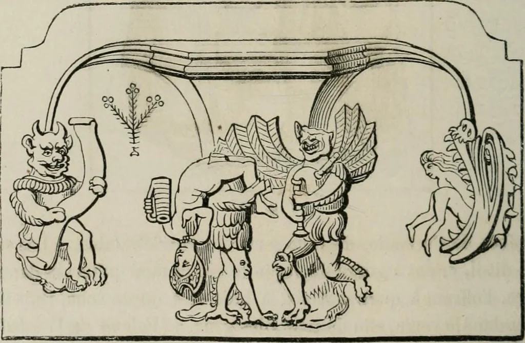 An illustration from Histoire de la caricature et du grotesque dans la littérature et dans l'art, 1875, leaf 165