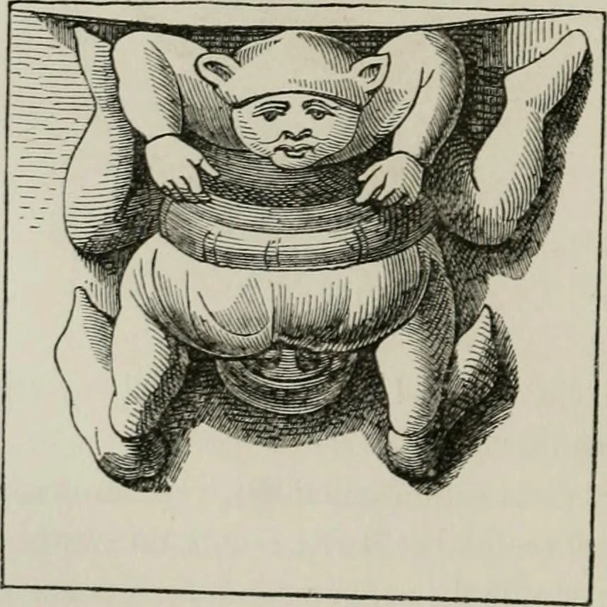 An illustration from Histoire de la caricature et du grotesque dans la littérature et dans l'art, 1875, leaf 175