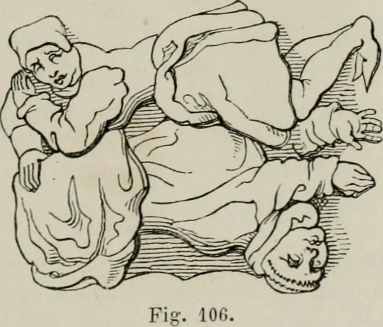 An illustration from Histoire de la caricature et du grotesque dans la littérature et dans l'art, 1875, leaf 176