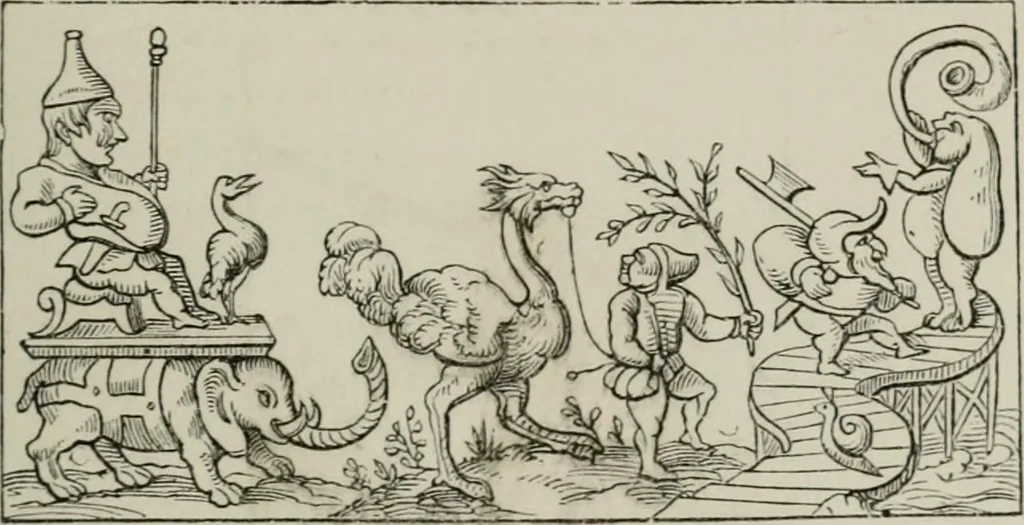 An illustration from Histoire de la caricature et du grotesque dans la littérature et dans l'art, 1875, leaf 178