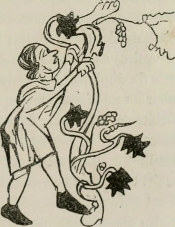 An illustration from Histoire de la caricature et du grotesque dans la littérature et dans l'art, 1875, leaf 200