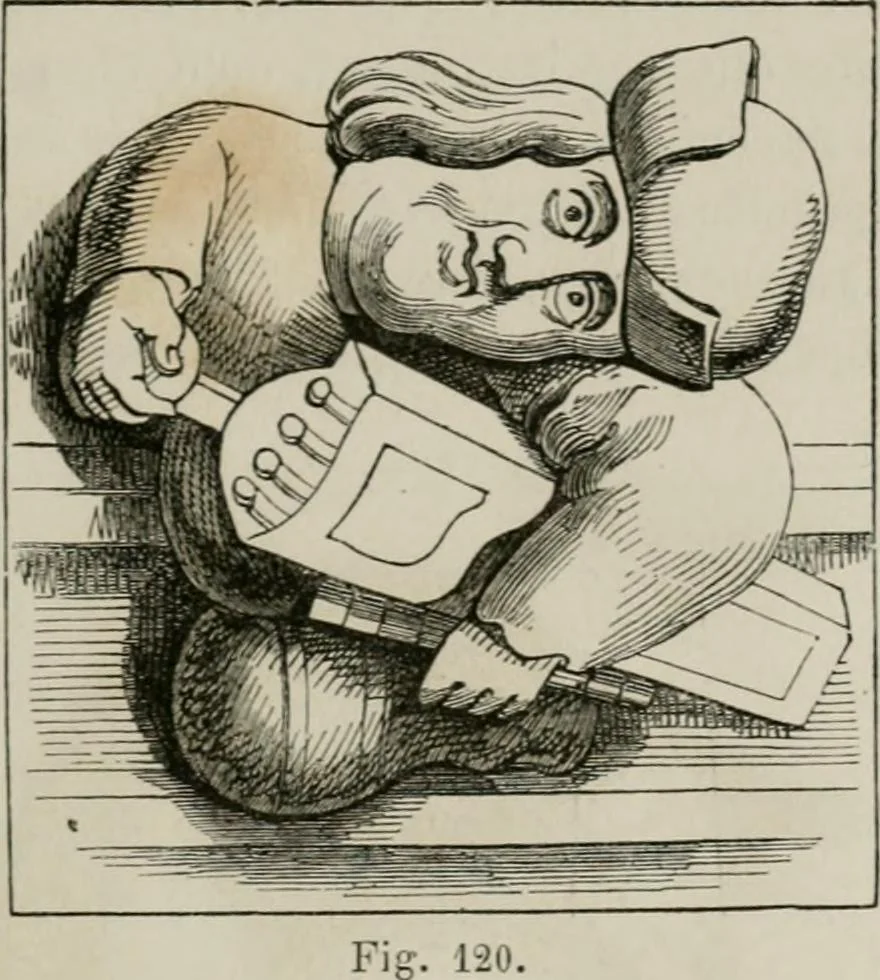 An illustration from Histoire de la caricature et du grotesque dans la littérature et dans l'art, 1875, leaf 212