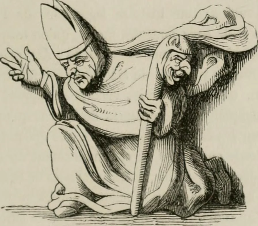 An illustration from Histoire de la caricature et du grotesque dans la littérature et dans l'art, 1875, leaf 230
