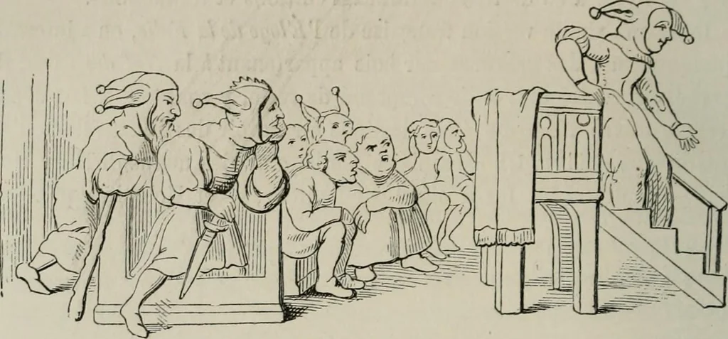 An illustration from Histoire de la caricature et du grotesque dans la littérature et dans l'art, 1875, leaf 243