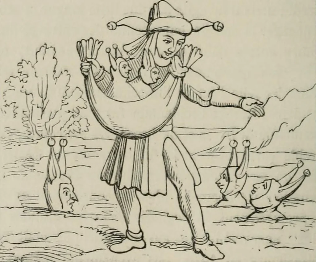An illustration from Histoire de la caricature et du grotesque dans la littérature et dans l'art, 1875, leaf 261