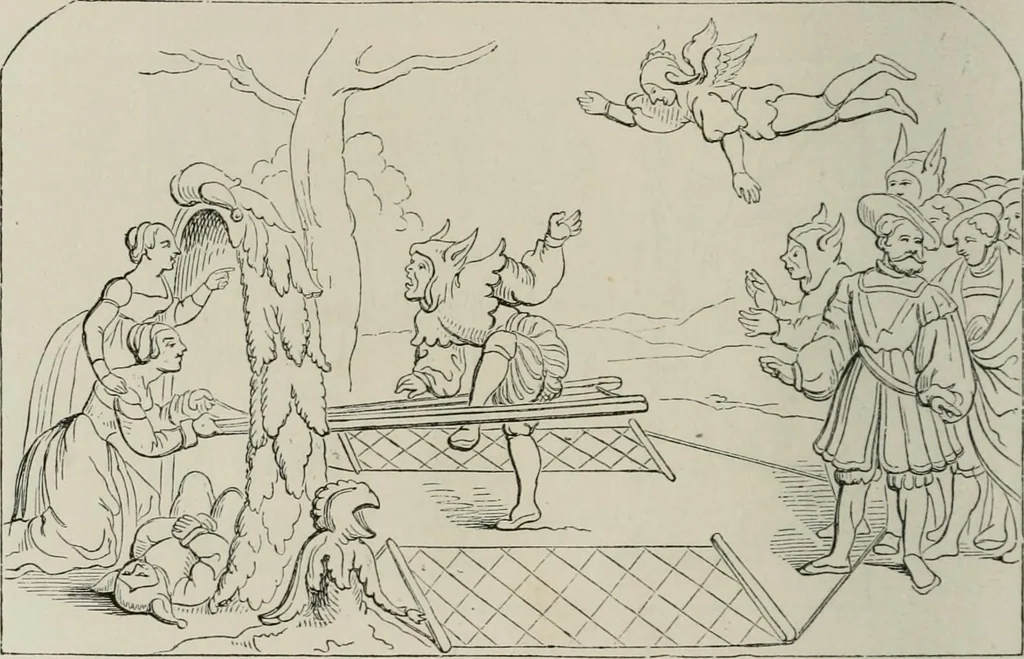 An illustration from Histoire de la caricature et du grotesque dans la littérature et dans l'art, 1875, leaf 263