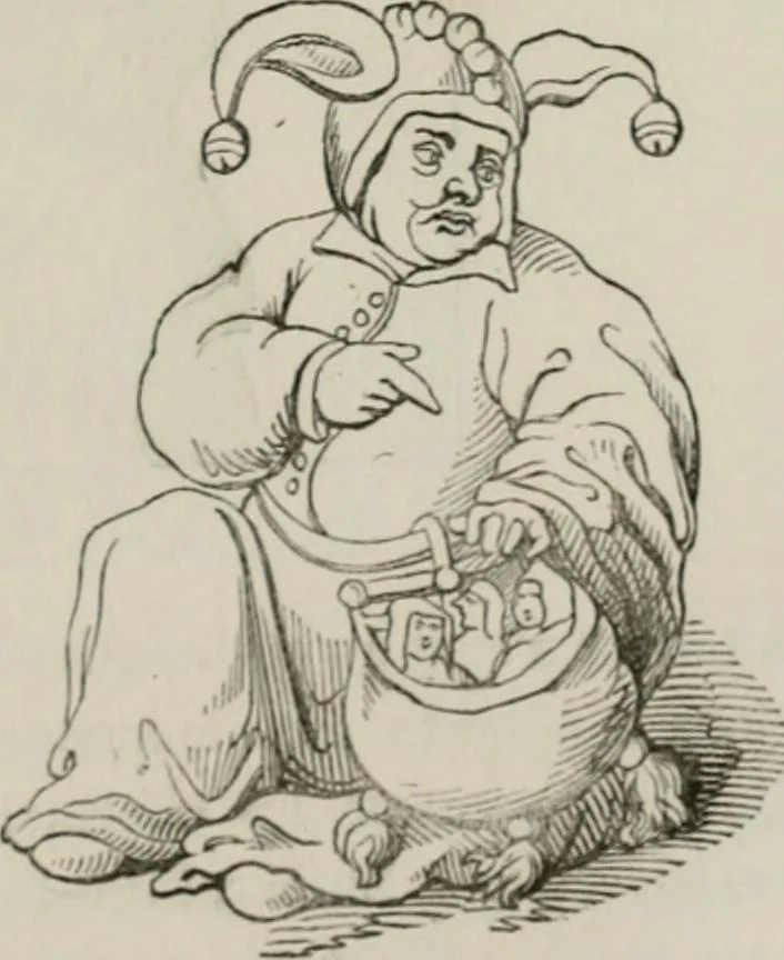 An illustration from Histoire de la caricature et du grotesque dans la littérature et dans l'art, 1875, leaf 266