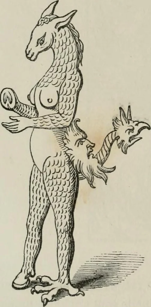 An illustration from Histoire de la caricature et du grotesque dans la littérature et dans l'art, 1875, leaf 269