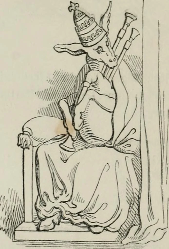 An illustration from Histoire de la caricature et du grotesque dans la littérature et dans l'art, 1875, leaf 273
