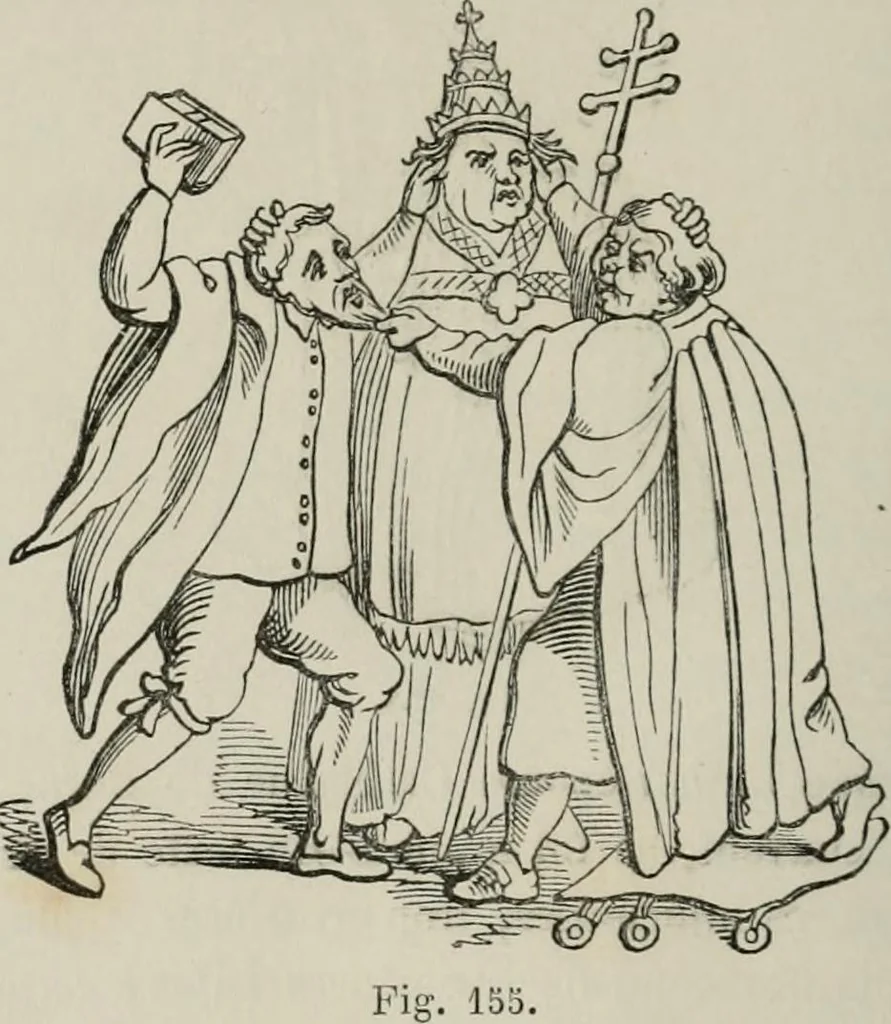 An illustration from Histoire de la caricature et du grotesque dans la littérature et dans l'art, 1875, leaf 277