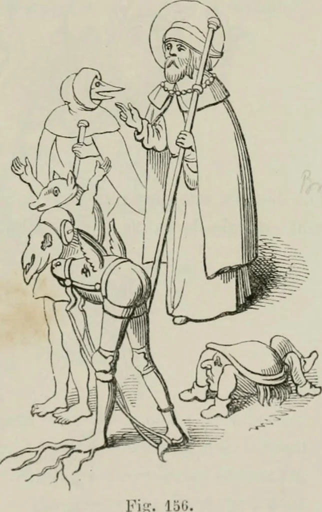 An illustration from Histoire de la caricature et du grotesque dans la littérature et dans l'art, 1875, leaf 304