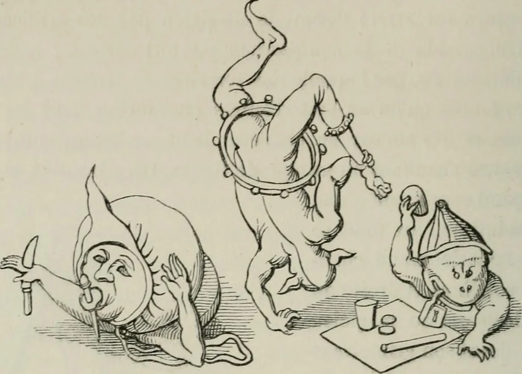 An illustration from Histoire de la caricature et du grotesque dans la littérature et dans l'art, 1875, leaf 305