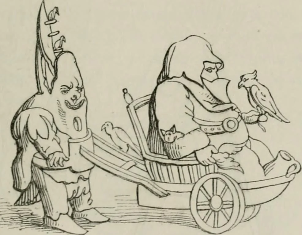 An illustration from Histoire de la caricature et du grotesque dans la littérature et dans l'art, 1875, leaf 306