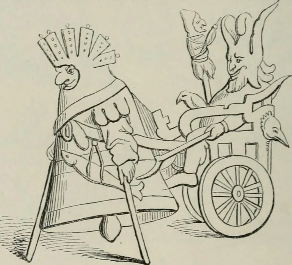 An illustration from Histoire de la caricature et du grotesque dans la littérature et dans l'art, 1875, leaf 307