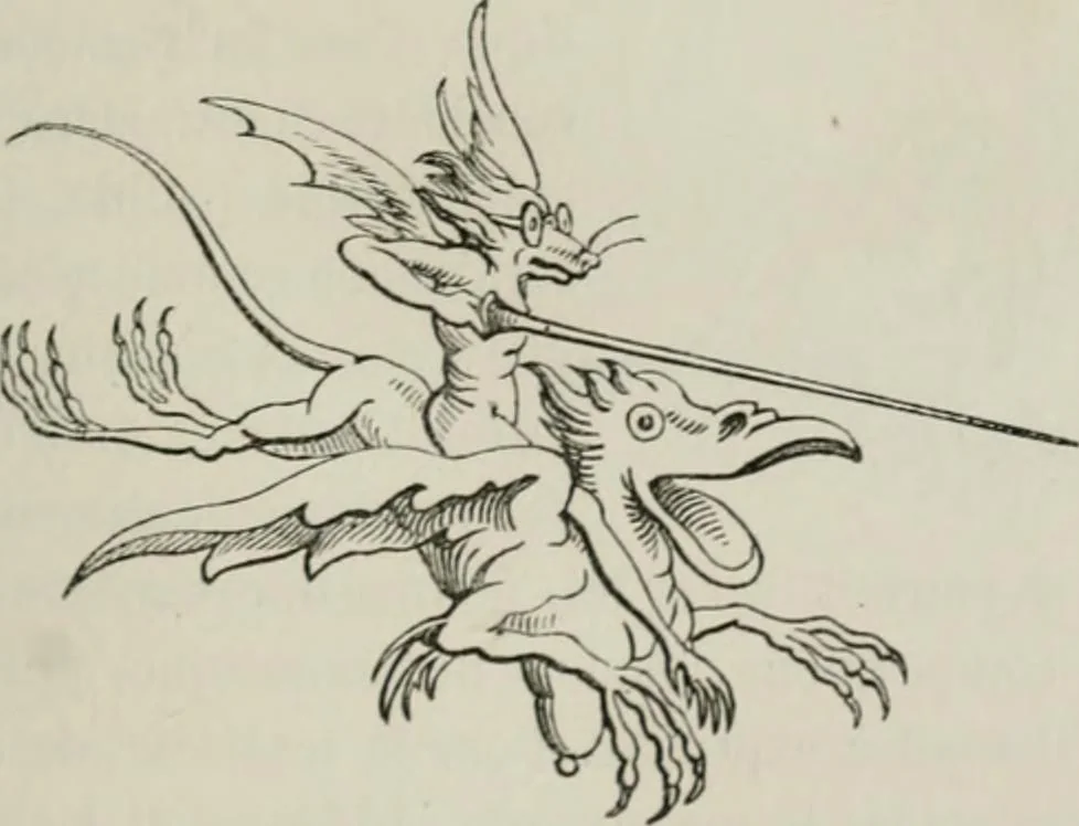 An illustration from Histoire de la caricature et du grotesque dans la littérature et dans l'art, 1875, leaf 308