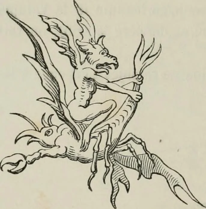 An illustration from Histoire de la caricature et du grotesque dans la littérature et dans l'art, 1875, leaf 309