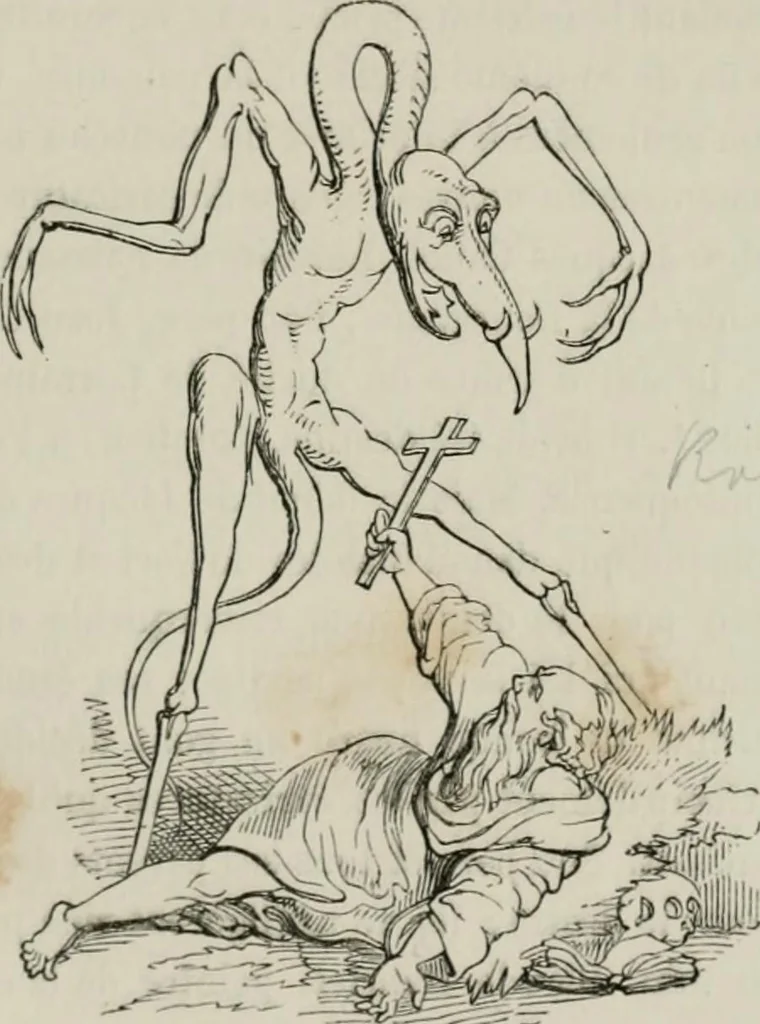 An illustration from Histoire de la caricature et du grotesque dans la littérature et dans l'art, 1875, leaf 310