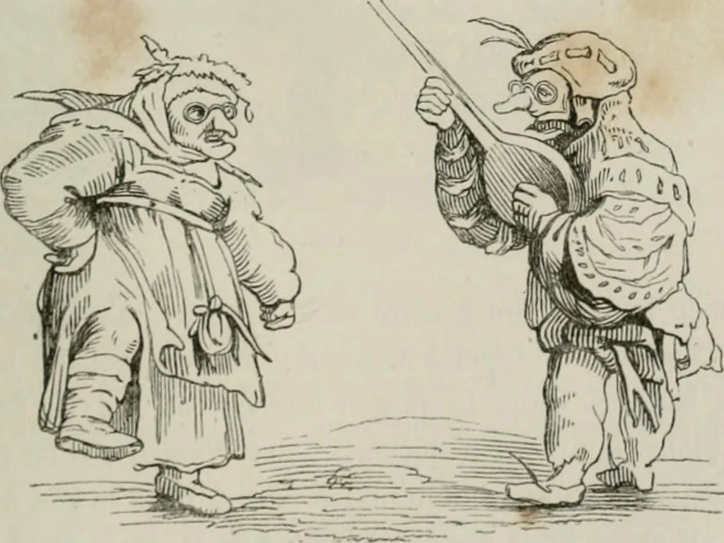 An illustration from Histoire de la caricature et du grotesque dans la littérature et dans l'art, 1875, leaf 316