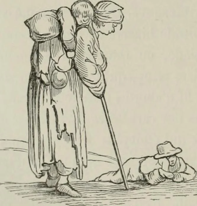 An illustration from Histoire de la caricature et du grotesque dans la littérature et dans l'art, 1875, leaf 319