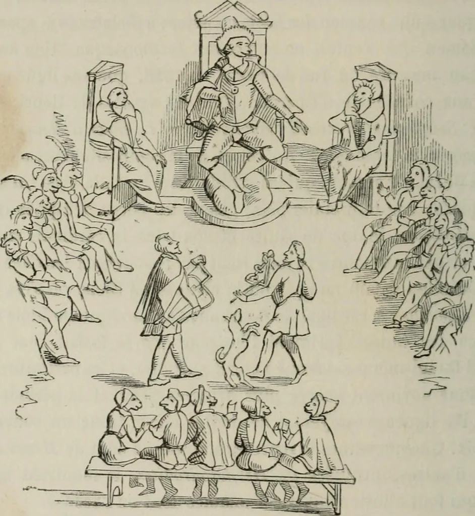 An illustration from Histoire de la caricature et du grotesque dans la littérature et dans l'art, 1875, leaf 361