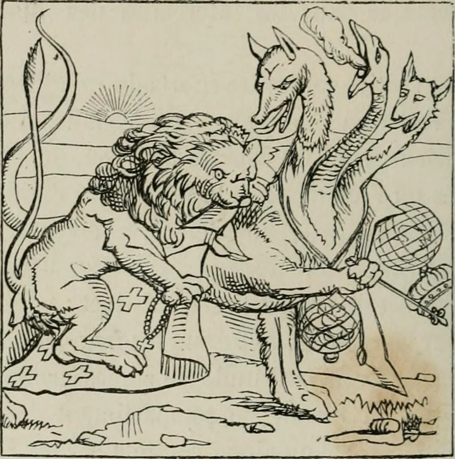 An illustration from Histoire de la caricature et du grotesque dans la littérature et dans l'art, 1875, leaf 363