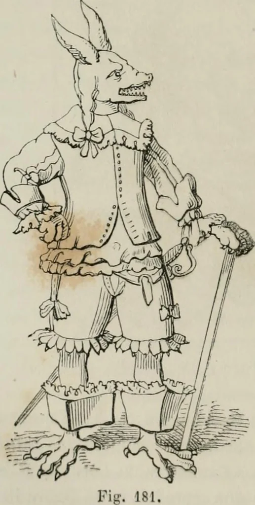 An illustration from Histoire de la caricature et du grotesque dans la littérature et dans l'art, 1875, leaf 373