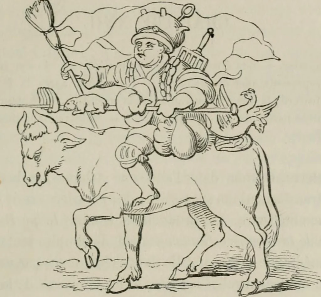 An illustration from Histoire de la caricature et du grotesque dans la littérature et dans l'art, 1875, leaf 380