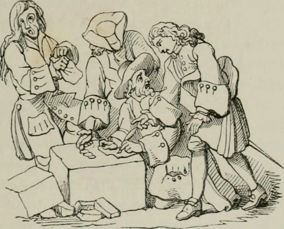 An illustration from Histoire de la caricature et du grotesque dans la littérature et dans l'art, 1875, leaf 422