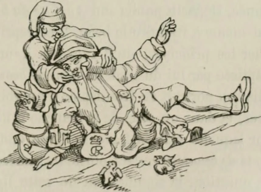An illustration from Histoire de la caricature et du grotesque dans la littérature et dans l'art, 1875, leaf 442