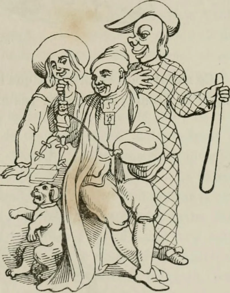 An illustration from Histoire de la caricature et du grotesque dans la littérature et dans l'art, 1875, leaf 444