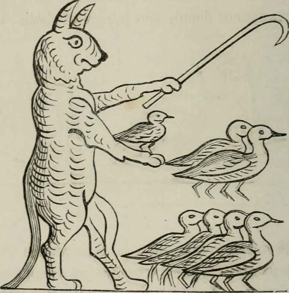 An illustration from Histoire de la caricature et du grotesque dans la littérature et dans l'art, 1875, leaf 45