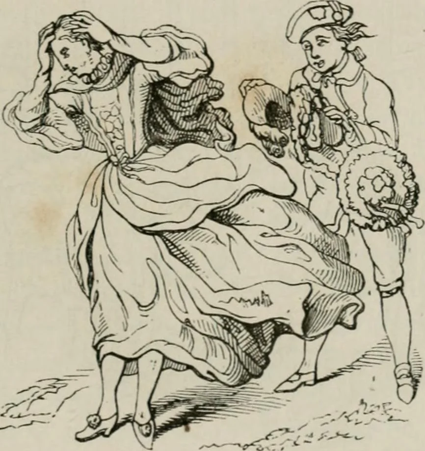 An illustration from Histoire de la caricature et du grotesque dans la littérature et dans l'art, 1875, leaf 452