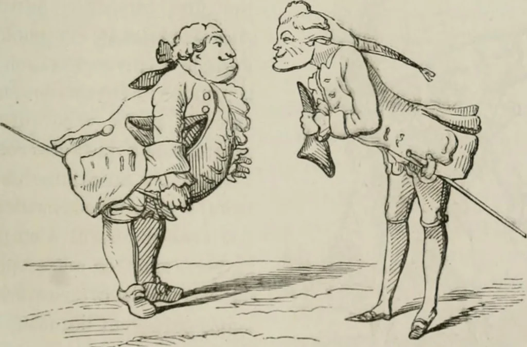 An illustration from Histoire de la caricature et du grotesque dans la littérature et dans l'art, 1875, leaf 458