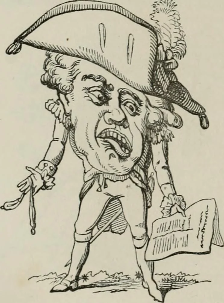 An illustration from Histoire de la caricature et du grotesque dans la littérature et dans l'art, 1875, leaf 459