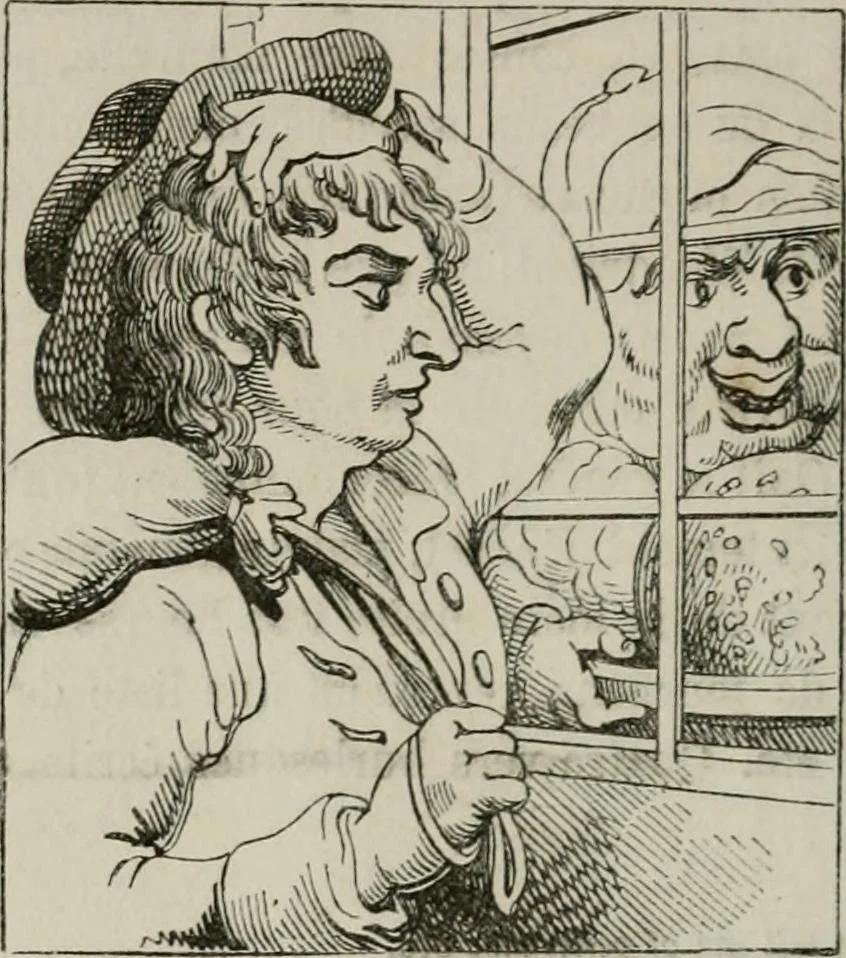 An illustration from Histoire de la caricature et du grotesque dans la littérature et dans l'art, 1875, leaf 461