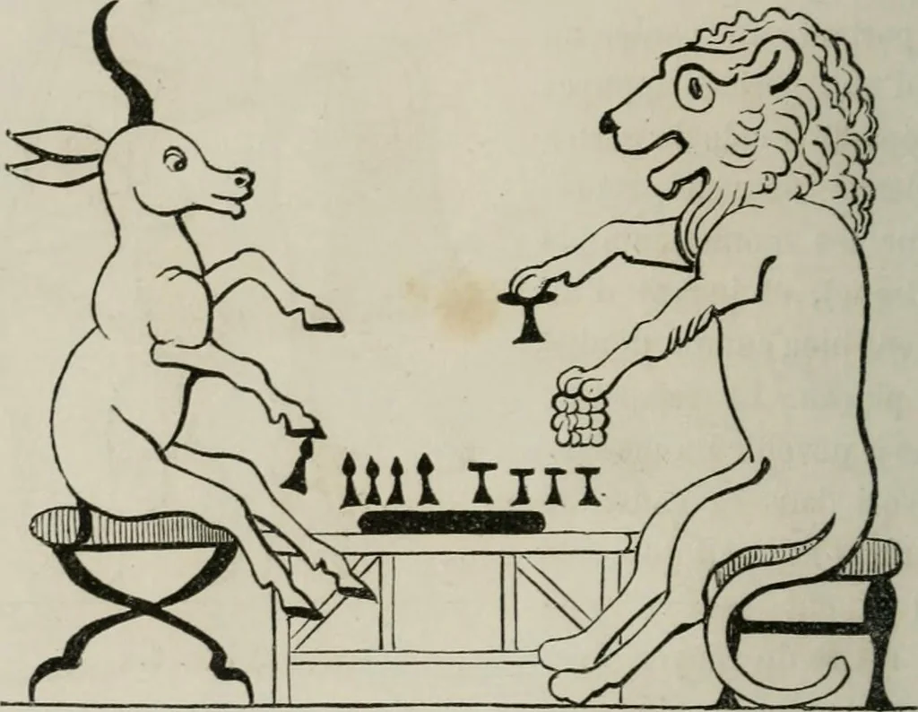 An illustration from Histoire de la caricature et du grotesque dans la littérature et dans l'art, 1875, leaf 47