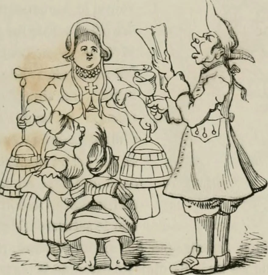 An illustration from Histoire de la caricature et du grotesque dans la littérature et dans l'art, 1875, leaf 470
