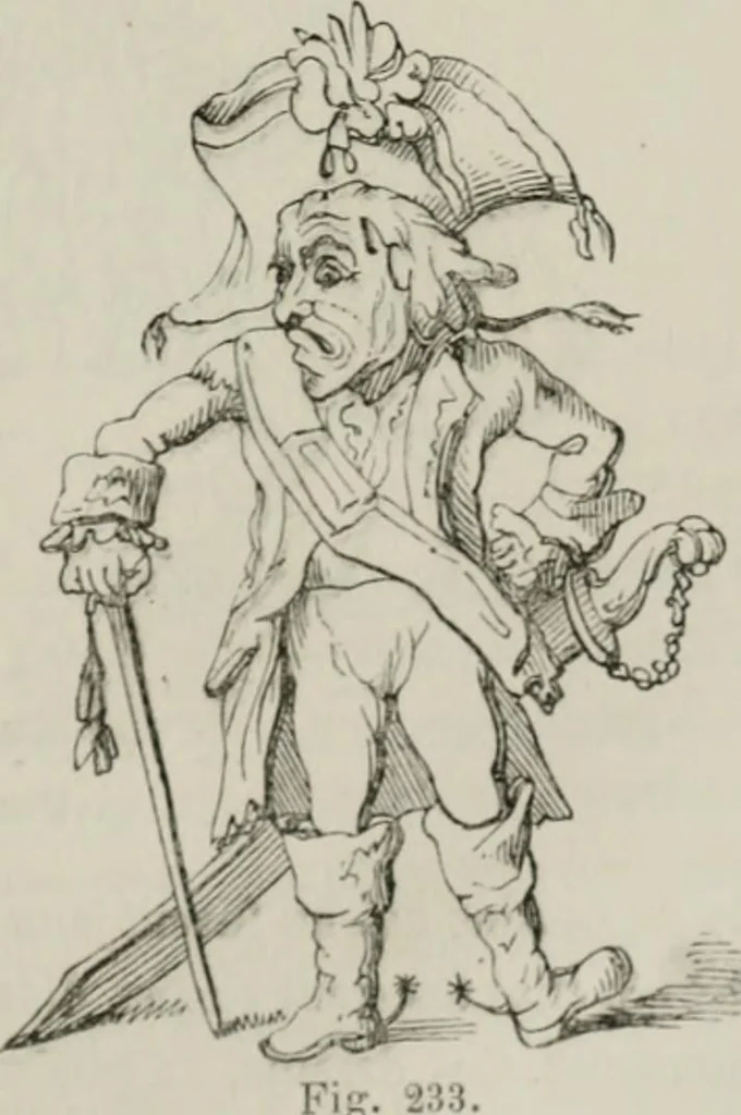 An illustration from Histoire de la caricature et du grotesque dans la littérature et dans l'art, 1875, leaf 482