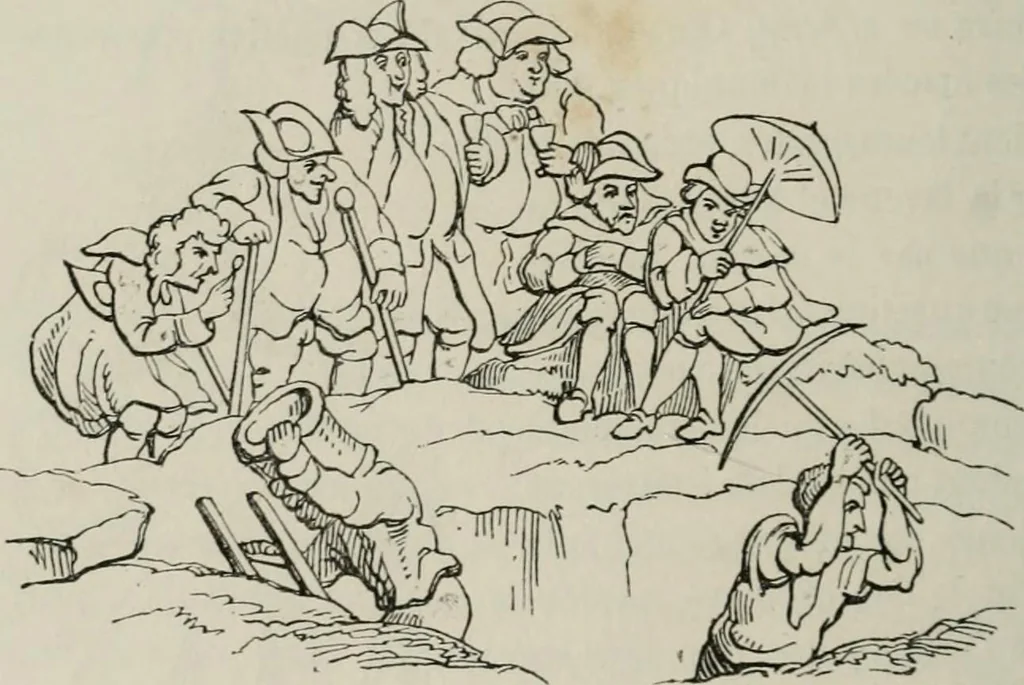 An illustration from Histoire de la caricature et du grotesque dans la littérature et dans l'art, 1875, leaf 483