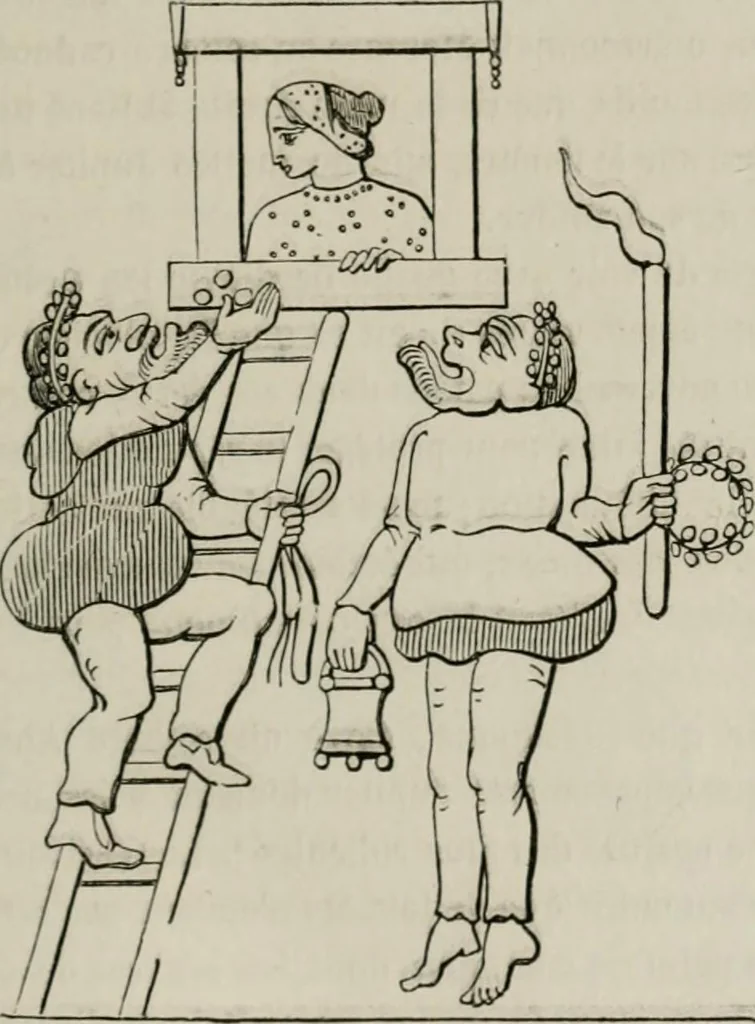 An illustration from Histoire de la caricature et du grotesque dans la littérature et dans l'art, 1875, leaf 54
