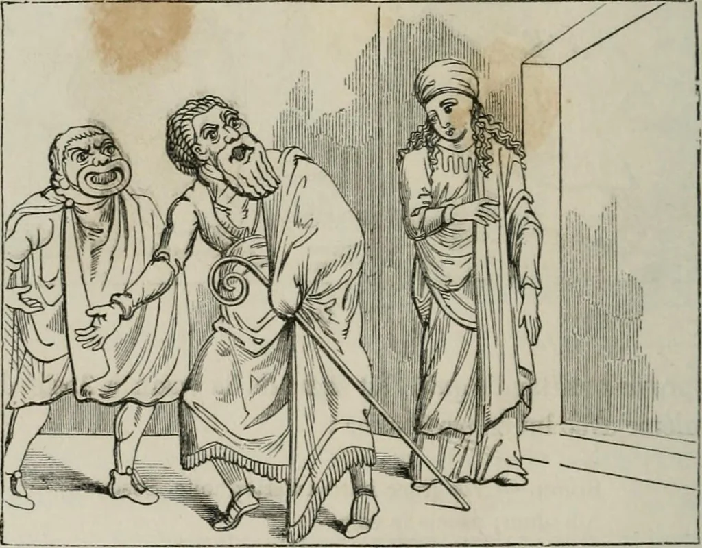An illustration from Histoire de la caricature et du grotesque dans la littérature et dans l'art, 1875, leaf 65