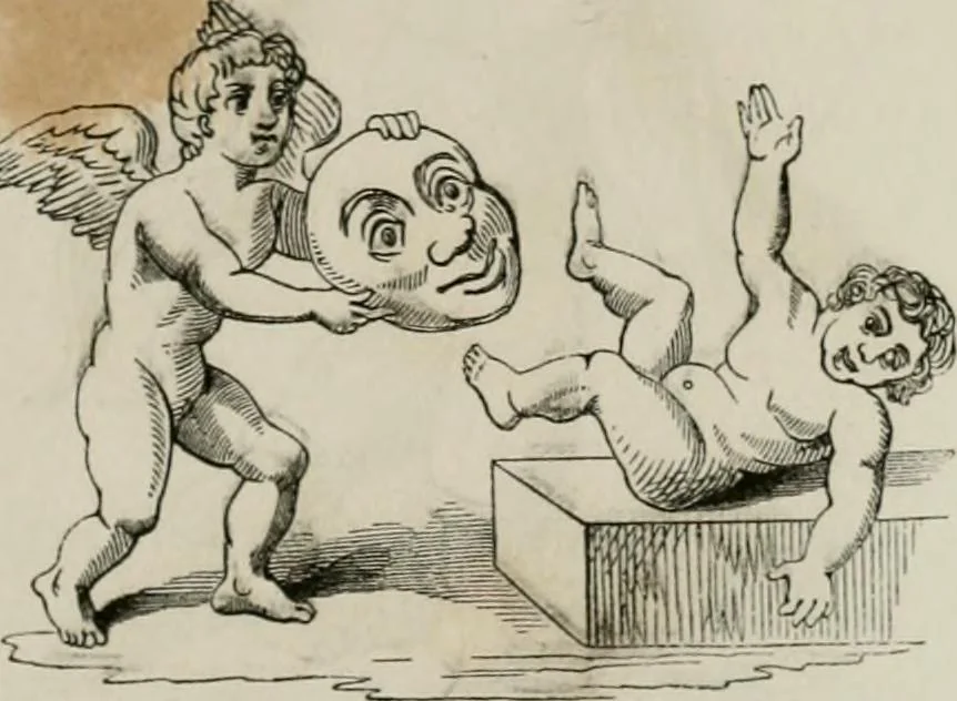 An illustration from Histoire de la caricature et du grotesque dans la littérature et dans l'art, 1875, leaf 66
