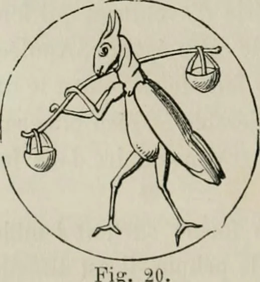 An illustration from Histoire de la caricature et du grotesque dans la littérature et dans l'art, 1875, leaf 71