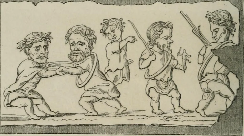 An illustration from Histoire de la caricature et du grotesque dans la littérature et dans l'art, 1875, leaf 73